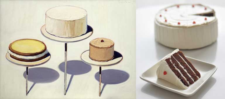 Wayne Thiebaud egoistokur Display Cakes